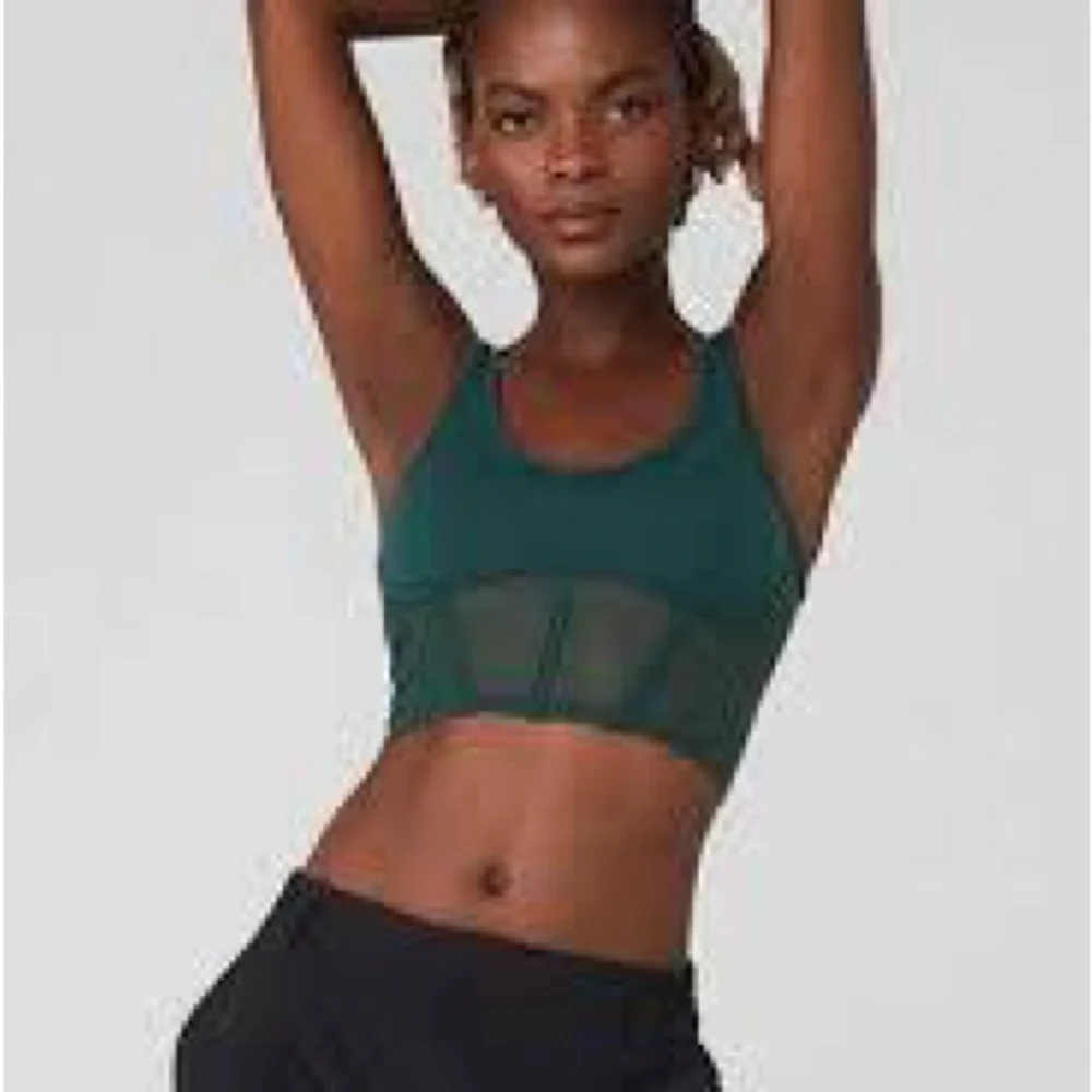 Alo Green Mesh Bralette - Picture 2 of 5